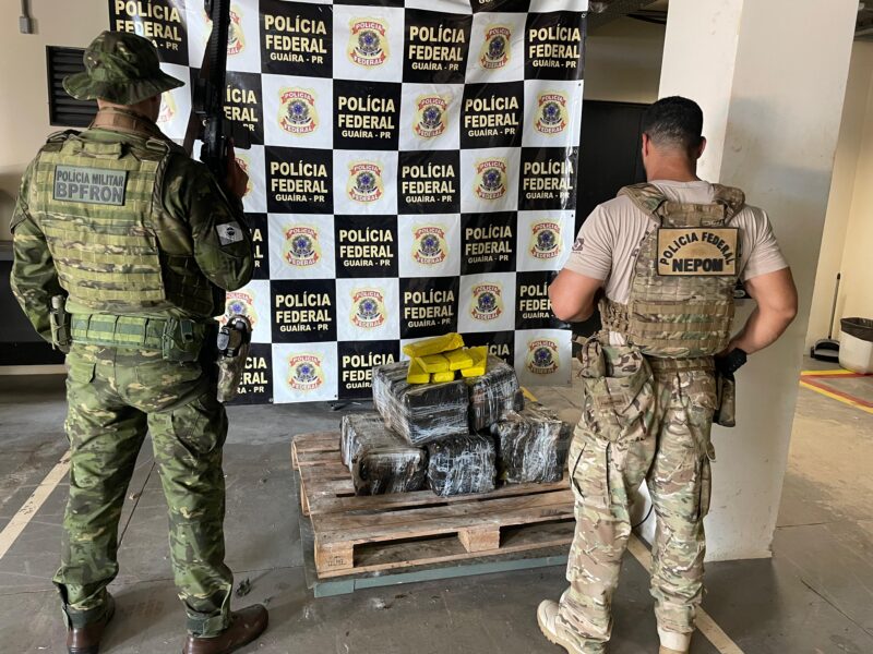 Guaíra – Policiais realizam apreensão de veículo carregado com maconha