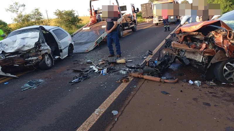 Corbélia – Acidente entre três veículos deixa seis feridos na BR 369