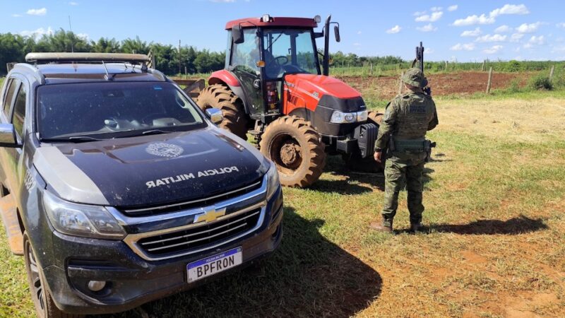 Iporã – Trator furtado é recuperado pelo BPFron