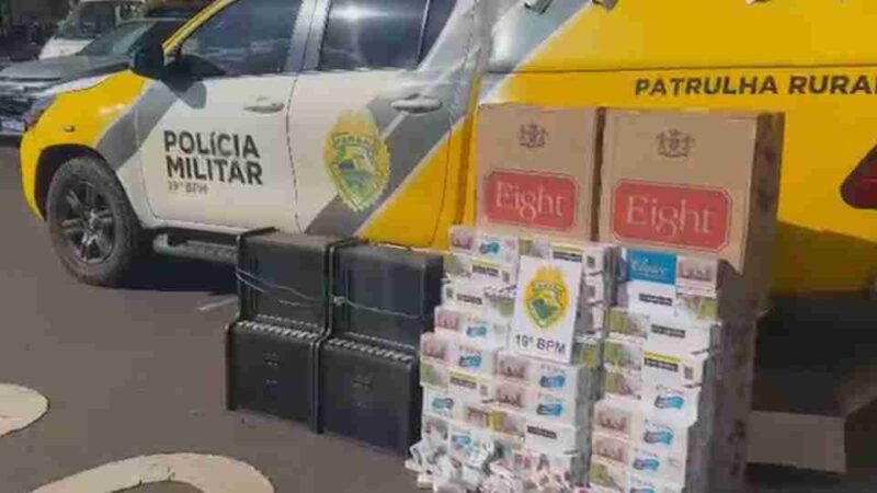 Toledo – Quase 3 mil maços de cigarros contrabandeados e máquinas caça-níqueis são apreendidos