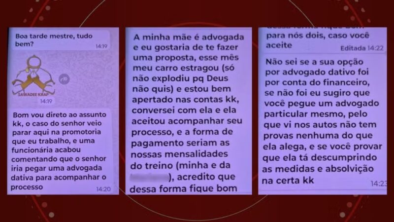 Paraná – Estagiário do MP-PR que ofereceu defesa a acusado de violência doméstica em troca de academia grátis pode responder por três crimes
