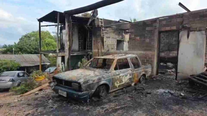 Toledo – Trabalhador perde moradia, veículos e sustento em incêndio