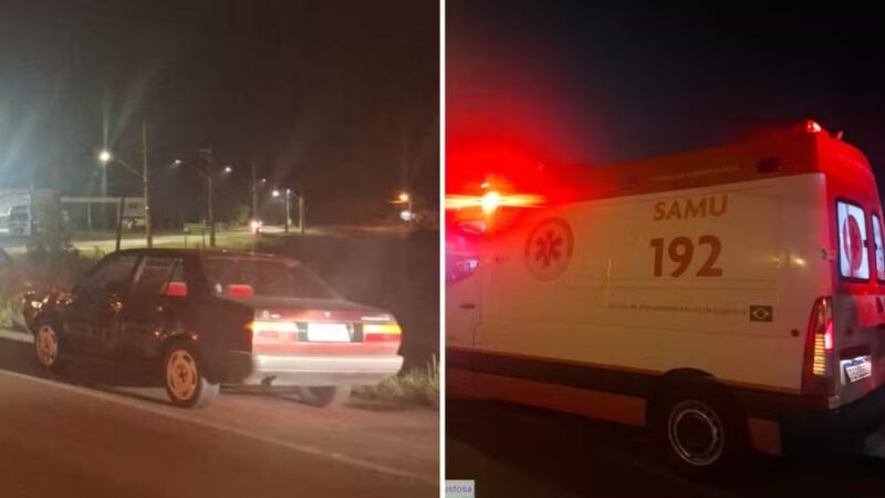 Paraná – Motorista bêbado quase atropela policiais, bate em ambulância durante atendimento a pedestre atropelada e tenta fugir, mas é pego