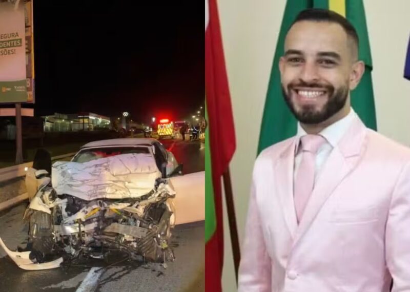 SC – Vice-prefeito bateu BMW em caminhão ao tentar fugir de prisão, diz Gaeco