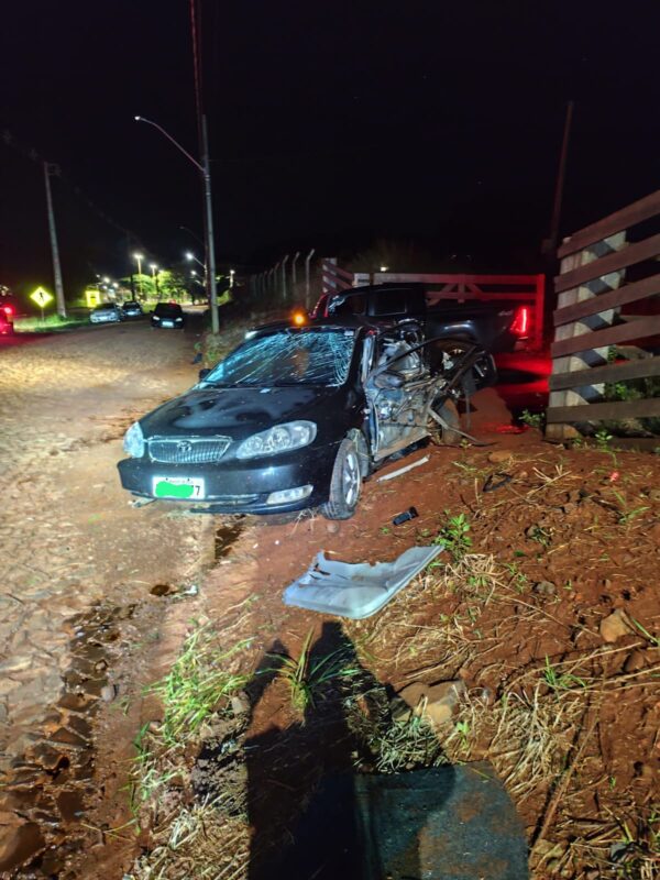 PR 585 – Motorista morre após grave acidente em Vera Cruz do Oeste