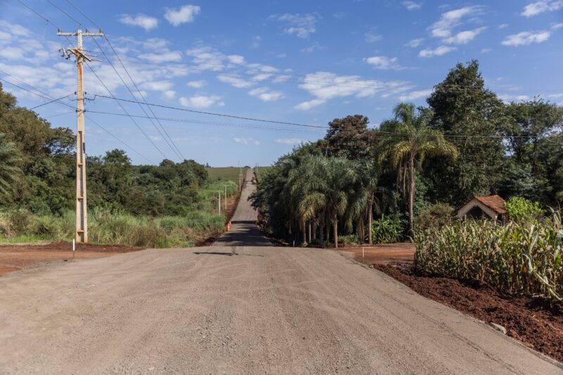 Guaíra – Estrada Capelinha recebe pavimentação e obra avança acima do cronograma em Maracaju dos Gaúchos