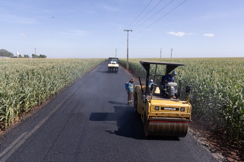 Obra – Pavimentação da Estrada Diamantino avança e marca nova fase da infraestrutura rural de Guaíra