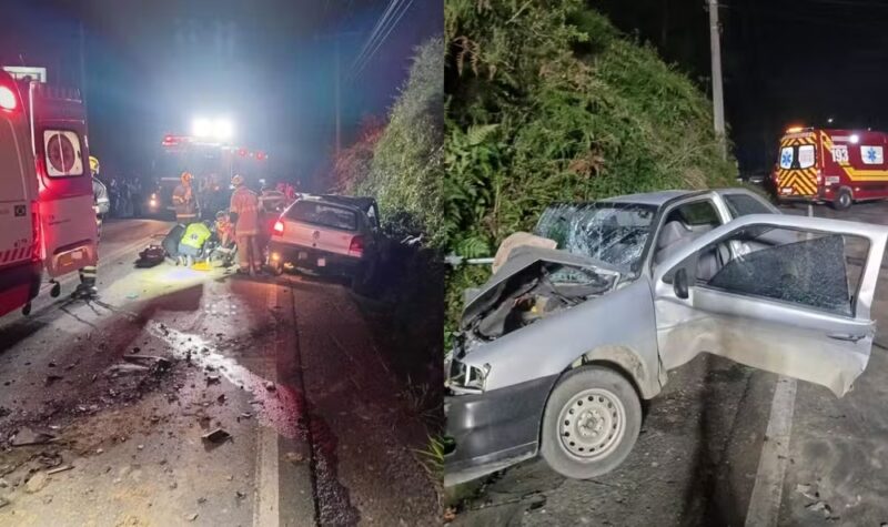 SC – Dois jovens morrem após ultrapassagem proibida feita por motorista bêbado em rodovia
