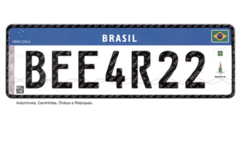 Brasília – Entenda o projeto que pode mudar placas de veículos no Brasil