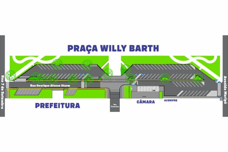 Marechal – Iniciada a primeira etapa de reforma da Praça Willy Barth