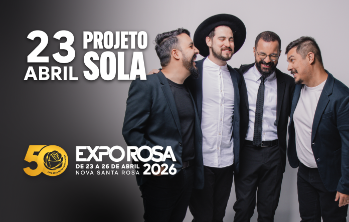 Destaque – Expo Rosa 2026 terá show gospel com Projeto Sola na noite de abertura
