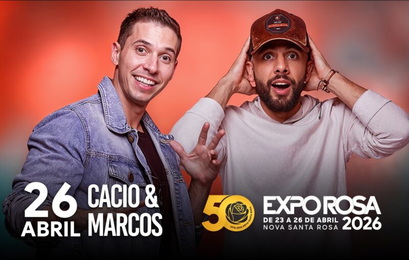 Destaque – Dupla Cacio e Marcos é mais uma atração confirmada da Expo Rosa 2026