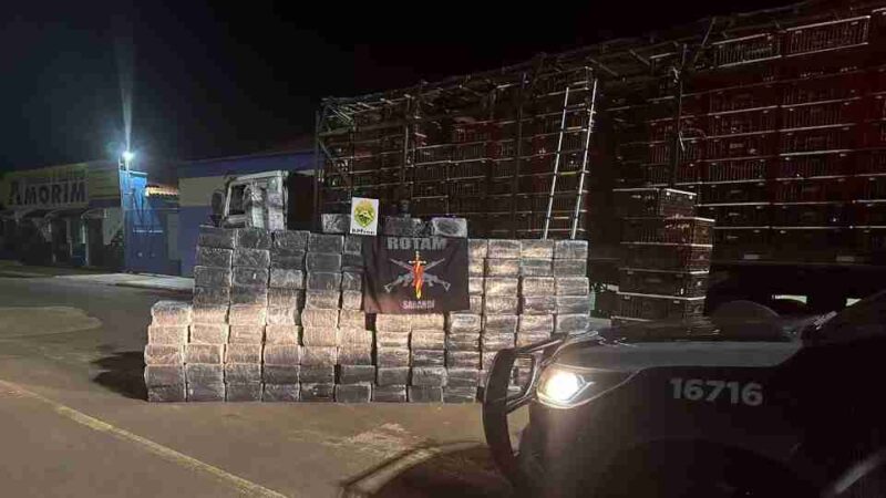 Campo Mourão – Polícia apreende 35 mil pacotes de cigarros contrabandeados na BR 369