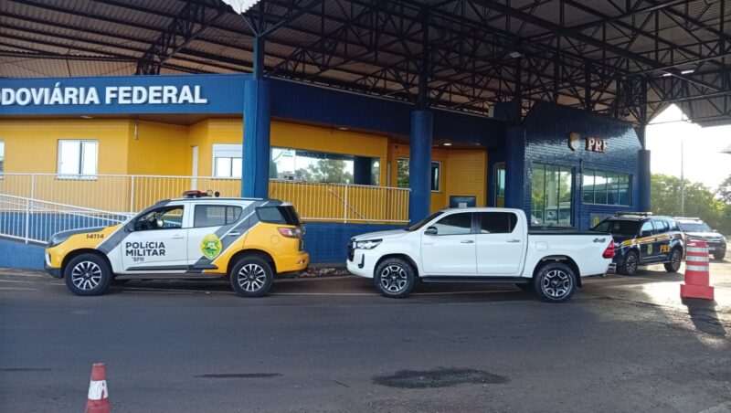 BR 163 – PRF recupera caminhonete furtada em Guaíra