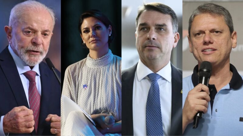 Apex/Futura: Lula empata com Tarcísio e Michelle e vence Flávio em 1º turno