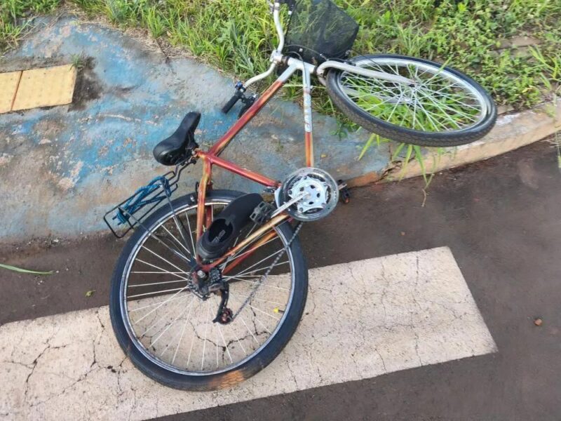 Trânsito – Ciclista de 73 anos morre após colisão com Fiat Strada em Marechal Rondon