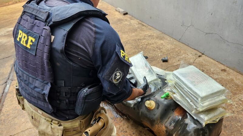 Guaíra – PRF e forças de segurança apreendem 78,5 quilos de cocaína durante treinamento
