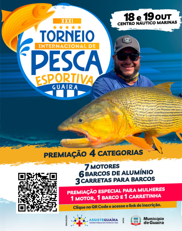 Guaíra – XXXI Torneio Internacional de Pesca Esportiva apresenta programação oficial e rota da tradicional barqueata