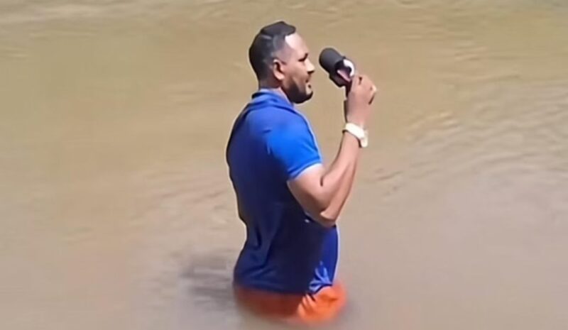 MA – Repórter entra em rio e pisa em corpo de jovem desaparecida: “Parecia um braço”