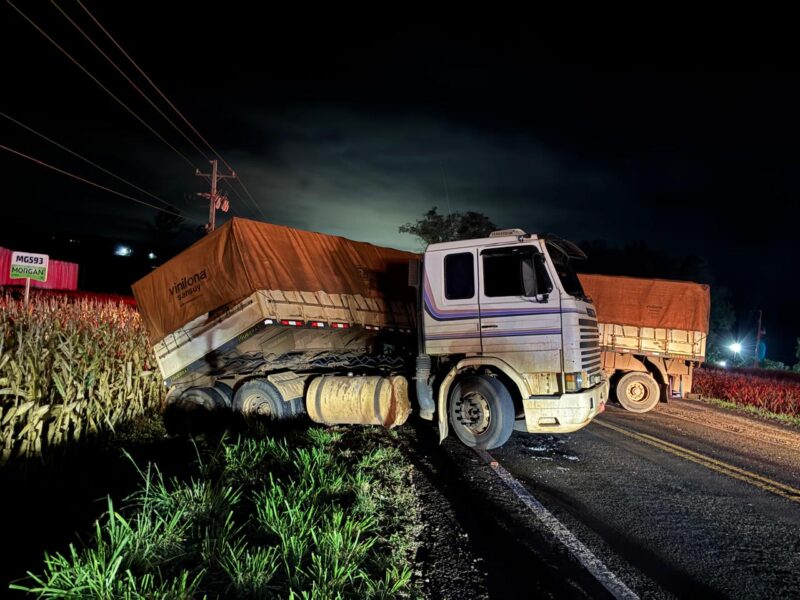 PRC 467 – Acidente envolvendo caminhão e dois carros é registrado em Marechal Rondon