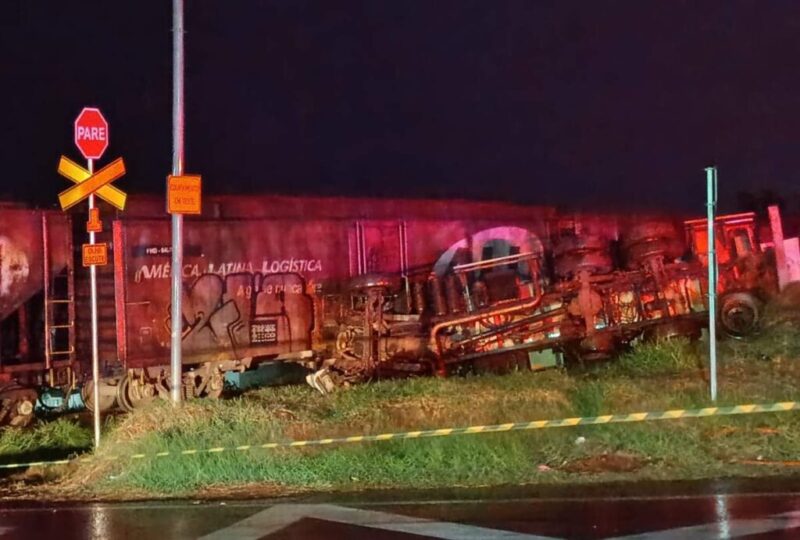 Trânsito – Acidente entre trem e caminhão-tanque deixa dois feridos no PR